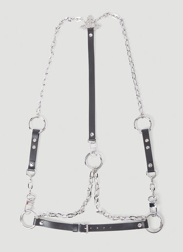 Vivienne Westwood Chain Harness Belt Black vvw0250095