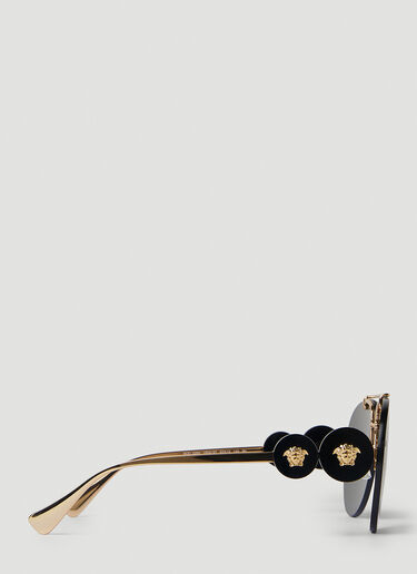 Versace Double Medusa Aviator Sunglasses Black lxv0251004