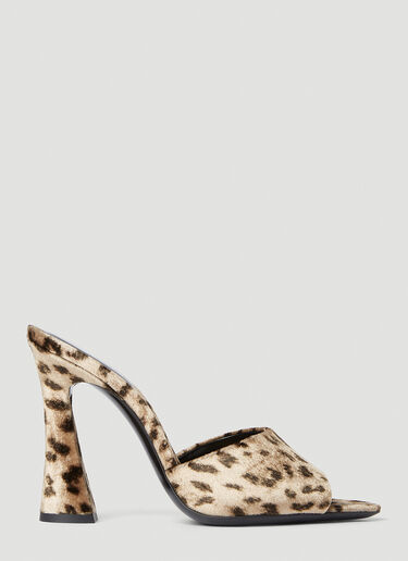 Gippy Heeled Mules Saint Laurent Gippy Heeled Mules Brown sla0251147