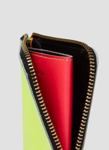 Comme des Garçons Wallet Super Fluorescent Zip Wallet Yellow cdw0347005