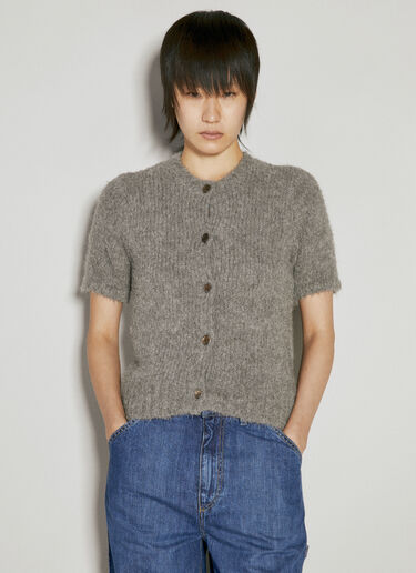 Our Legacy Shrunken Short Sleeve Top Grey our0254013