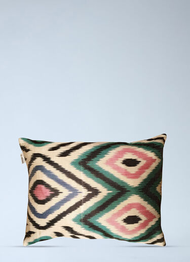 Les-Ottomans Geometric Pattern Decorative Cushion Multicolour wps0692041