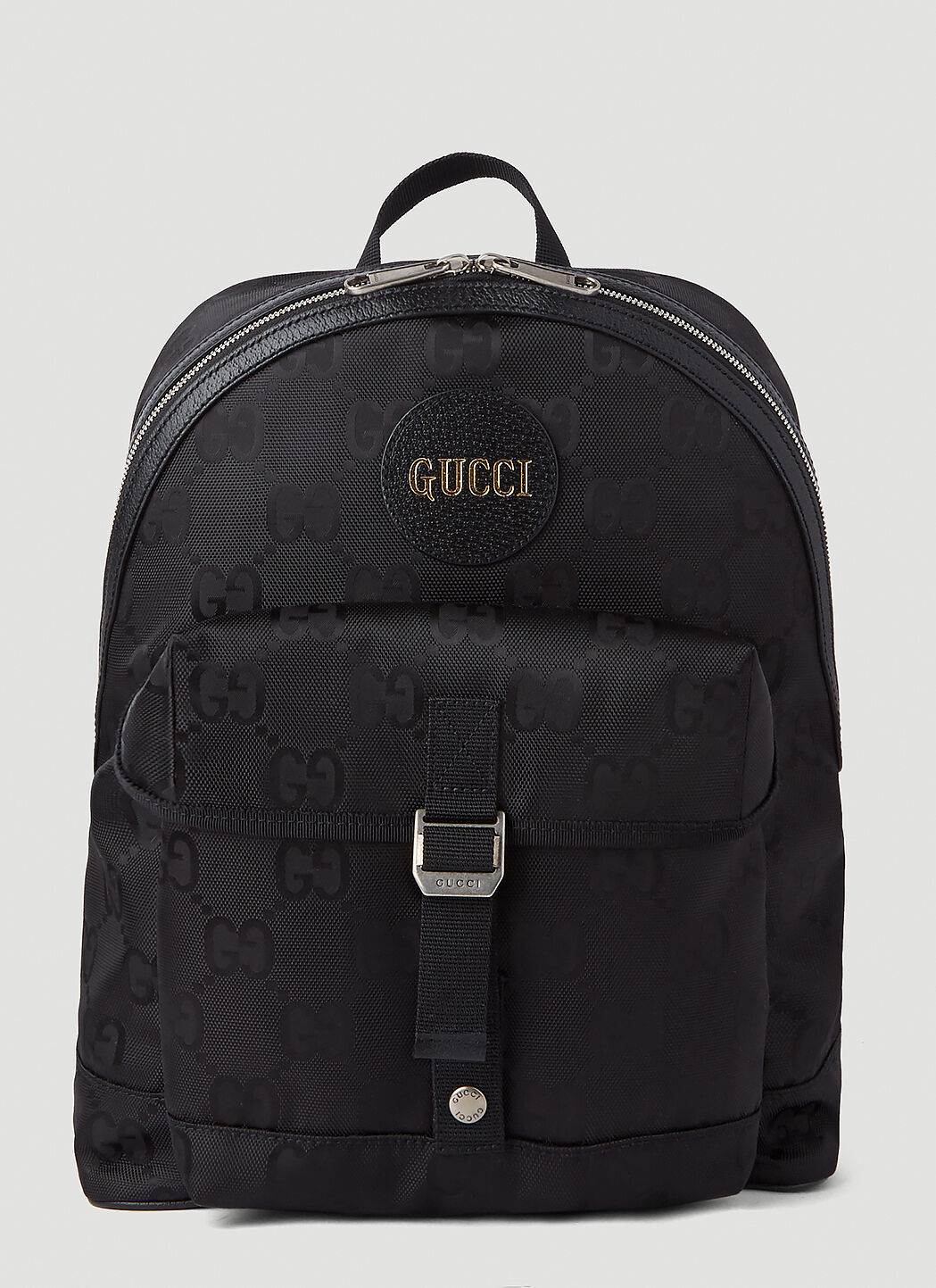 Gucci black nylon backpack shop