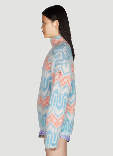 Graphic Jacquard Sweater Moncler Grenoble Graphic Jacquard Sweater Blue mog0249027