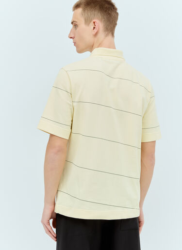 Burberry Striped Polo Shirt Yellow bur0155046