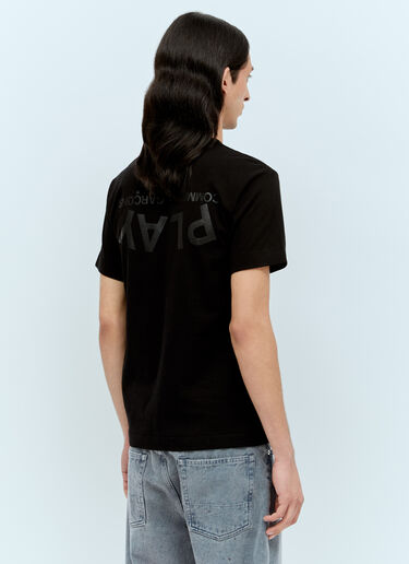 Comme Des Garçons PLAY ロゴプリントTシャツ ブラック cpl0356006