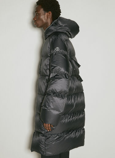 Moncler + Rick Owens Gimp Long Down Coat Black mcs0355005