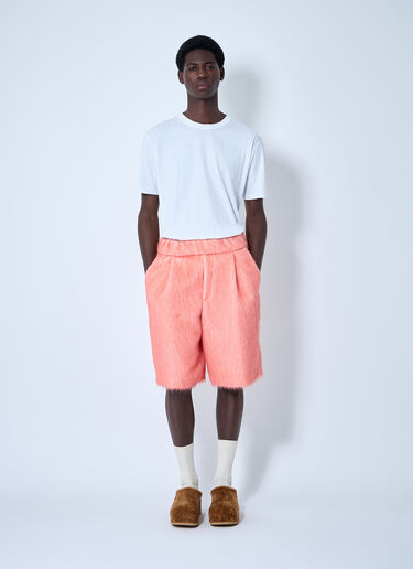 Dries Van Noten 起毛ウールショートパンツ  オレンジ dvn0160004