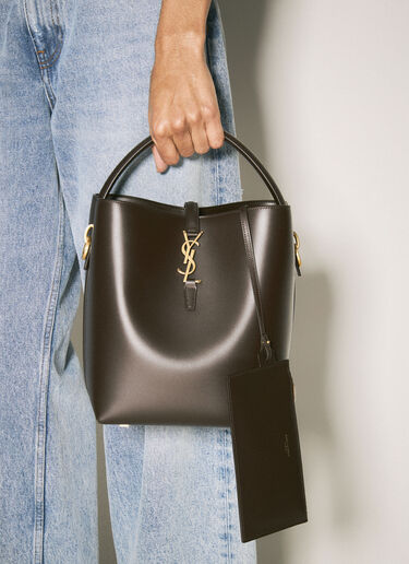 Saint Laurent Le 37 가죽 숄더백 브라운 sla0258041