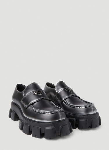 Prada Monolith Loafers Black pra0151020