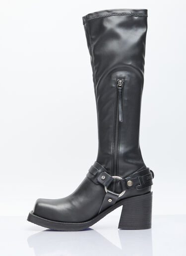 Acne Studios Pull-On Buckle Boots Black acn0256023