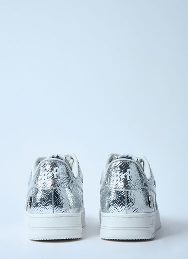 A BATHING APE® Bape Sta #5 Sneakers Silver aba0159002