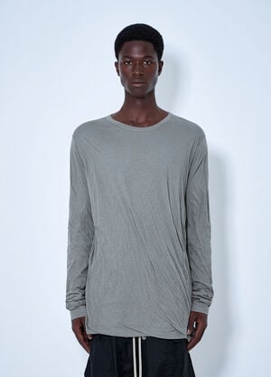 Rick Owens Jumbo Double LS T-Shirt White ric0165076