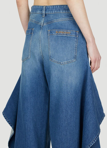 Burberry Draped Jeans Blue bur0252064