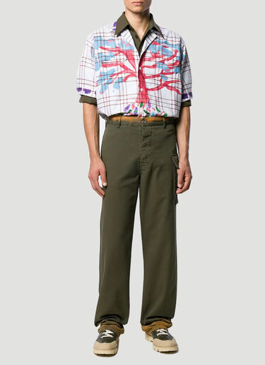 Marni Waste Tree Printed Shirt White mni0140001