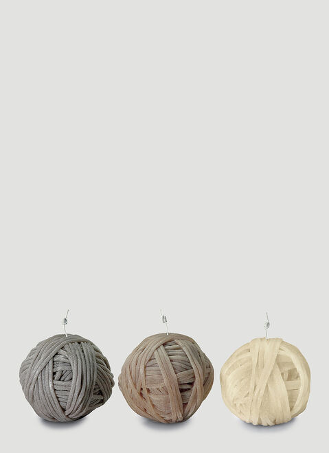 Missoni Home Three-Pack Gomitolo Candles Orange wps0642139