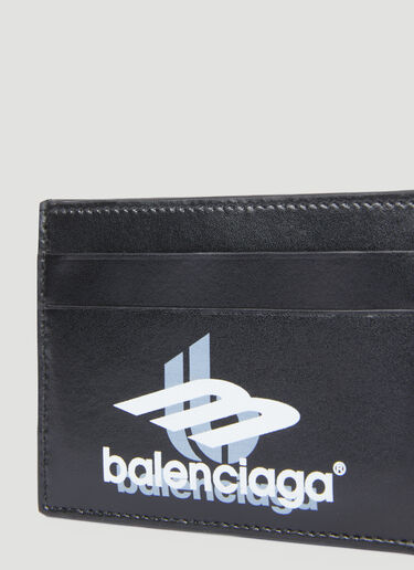 Balenciaga Logo Print Cardholder Black bal0155046