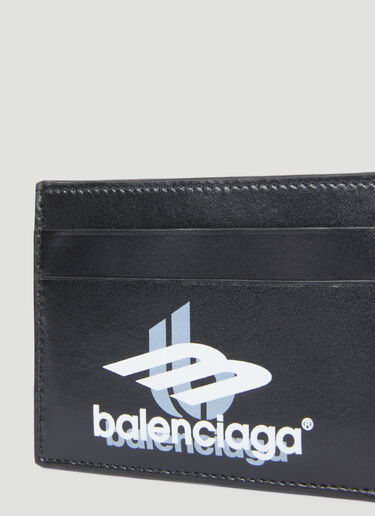 Balenciaga 로고 프린트 카드홀더 블랙 bal0155046