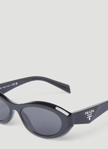 Oval Frame Sunglasses Prada Oval Frame Sunglasses Black lpr0253005
