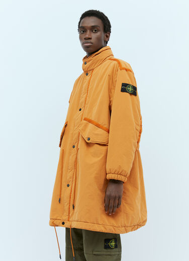 Stone Island Long David Light Coat Orange sto0154009