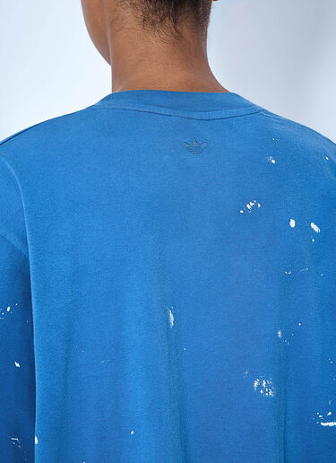LN-CC® - adidas x SFTM: 007 Cotton T-Shirt - Blue adidas x SFTM 007 Cotton T-Shirt Blue asf0364003