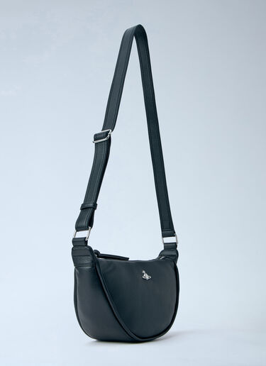 Half-Moon Leather Shoulder Bag Vivienne Westwood Half-Moon Leather Shoulder Bag Black vvw0263046