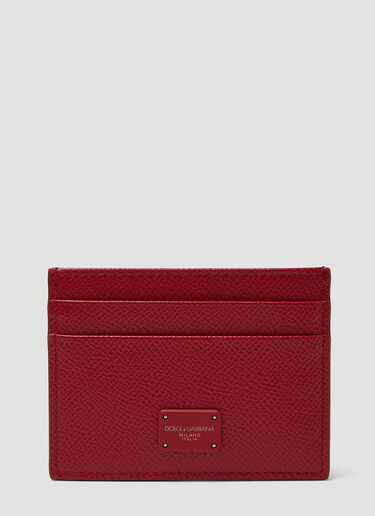 Dolce & Gabbana Logo Plaque Card Holder Red dol0149038