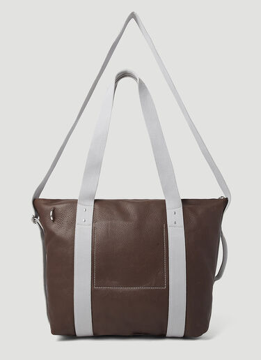 Rick Owens Trolley Leather Tote Bag Brown ric0353001