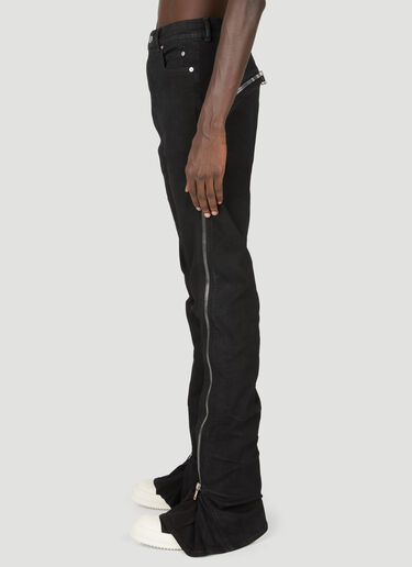 Rick Owens DRKSHDW Bolan Banana 牛仔拉链裤 黑色 drk0154003