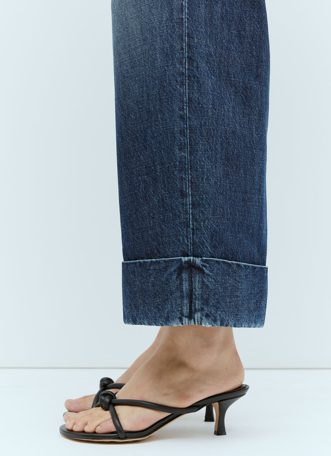 Bottega Veneta Women Blink Leather Mules In Black