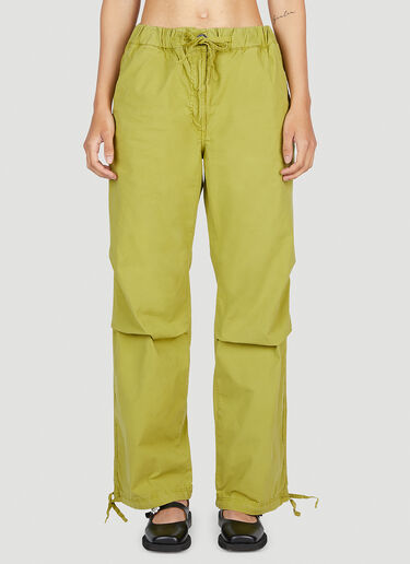 抽绳直筒裤 GANNI 抽绳直筒裤 绿色 gan0253072