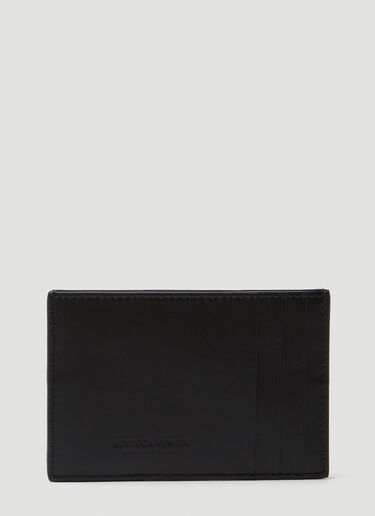 Bottega Veneta Intreccio Card Holder Black bov0149056