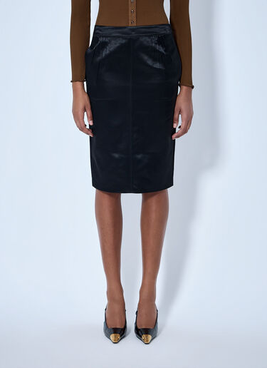 LN-CC® - Saint Laurent: Cassandre Pencil Skirt - Black Saint Laurent Cassandre Pencil Skirt Black sla0264044