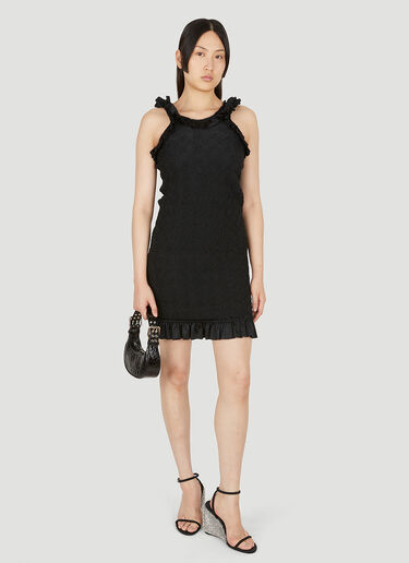 Alexander Wang Ruffle Trim Dress Black awg0249001