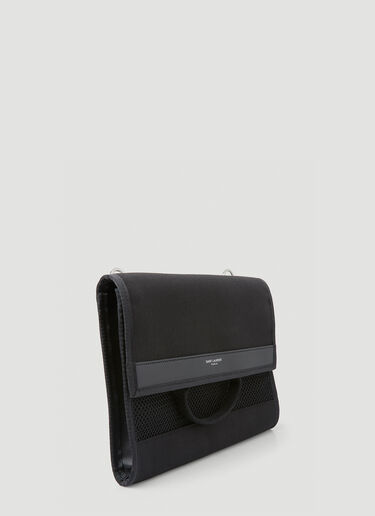 Saint Laurent City 翻盖斜挎包 黑 sla0149061