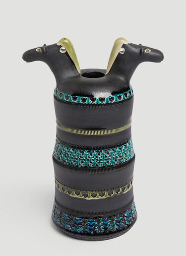 Two Horse Heads Vase Bitossi Ceramiche Two Horse Heads Vase White wps0644280