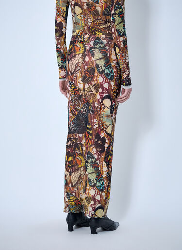 Jean Paul Gaultier Re-Edition The Yellow Butterfly Skirt Brown jpg0264023