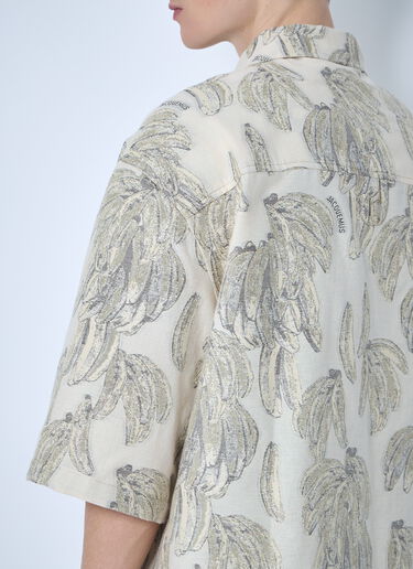 Jacquemus ラ シュミーズ アロエ フローラルシャツ ベージュ jac0160008