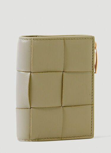Intreccio Bifold Zip Wallet Bottega Veneta Intreccio Bifold Zip Wallet Brown bov0249055