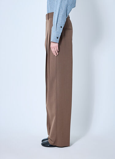 Bottega Veneta Tailored Wool Pants Brown bov0260003