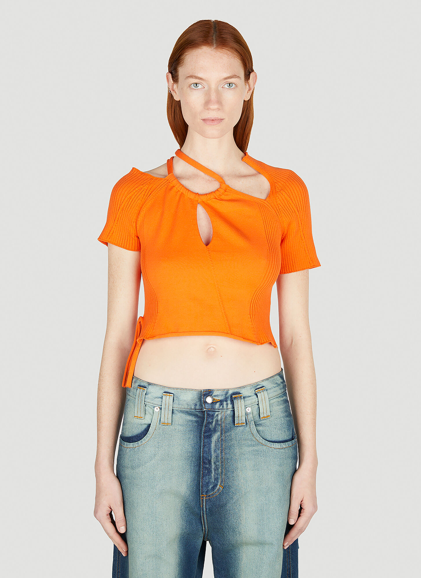 Ottolinger Loop Top In Orange