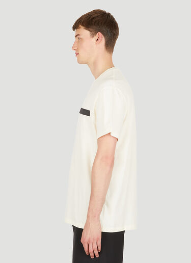 Alexander McQueen 로고 패치 티셔츠 크림 amq0150001