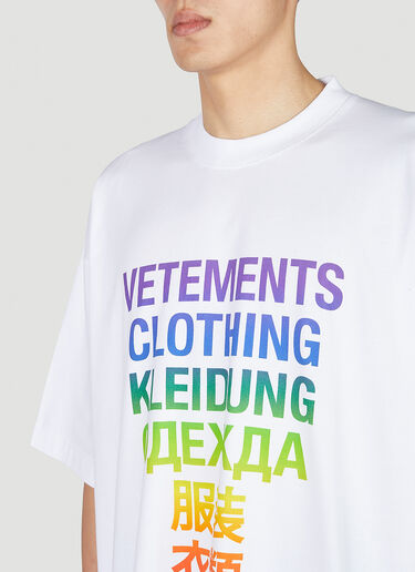 VETEMENTS Translation T-Shirt White vet0151010