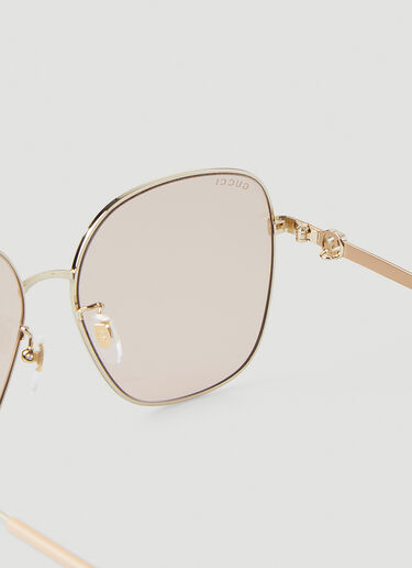Gucci Oversized Sunglasses Gold guc0247357