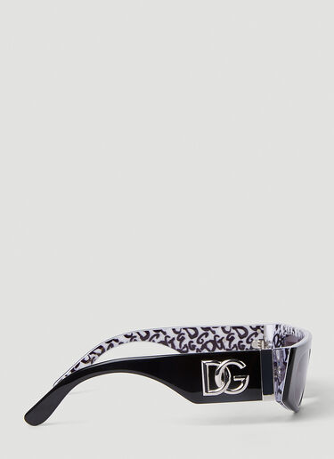 Dolce & Gabbana 矩形太阳镜 黑色 ldg0251002
