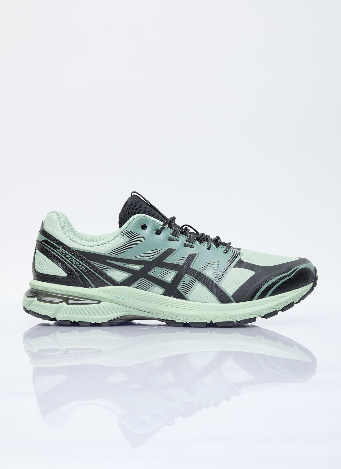 Shop Asics Gel-terrain Sneakers In Green