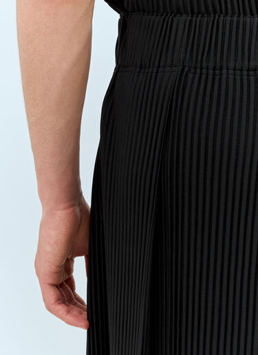 Tucked Pleated Pants Homme Plissé Issey Miyake Tucked Pleated Pants Black hmp0158003