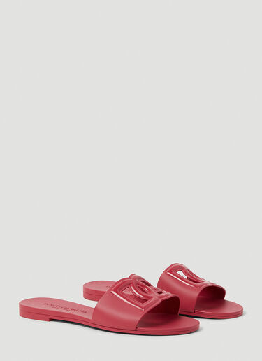 Dolce & Gabbana Cut Out Logo Slides Pink dol0253022