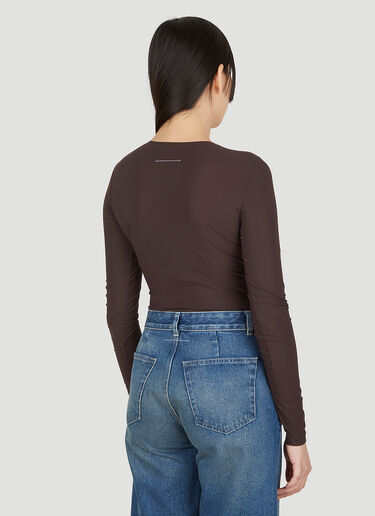 MM6 Maison Margiela 网眼连体衣 棕 mmm0249021