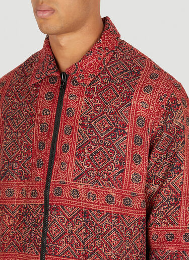 Karu Vintage Kantha Work Jacket Red kau0150003